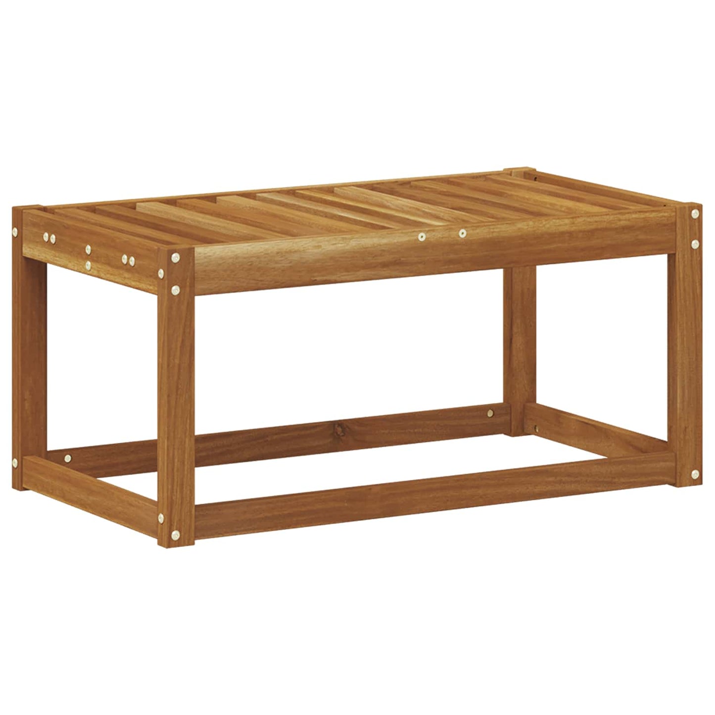 vidaXL Outdoor Stool Bench Natural 79 x 43 x 37 cm Solid Acacia Wood
