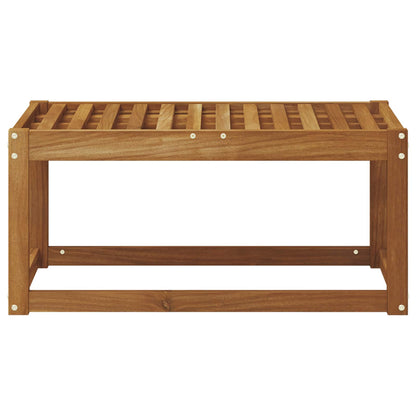 vidaXL Outdoor Stool Bench Natural 79 x 43 x 37 cm Solid Acacia Wood