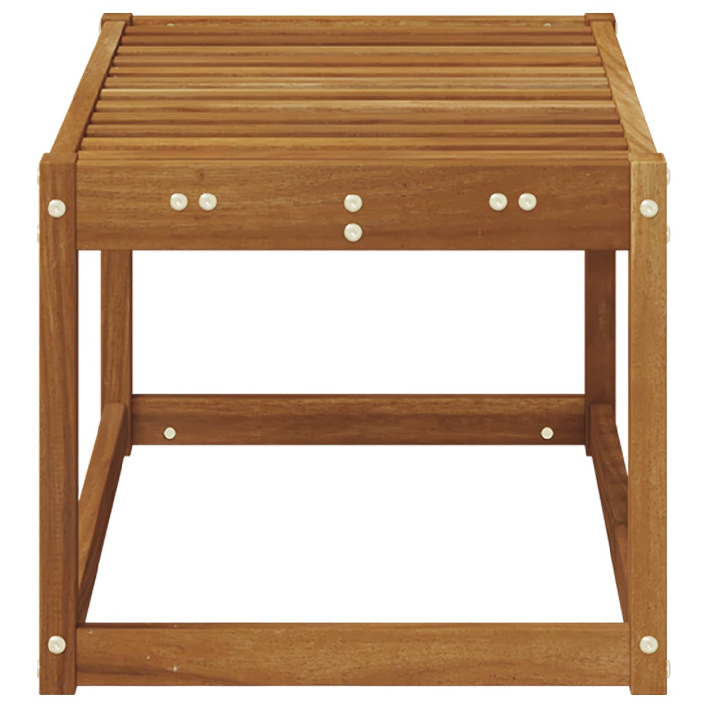 vidaXL Outdoor Stool Bench Natural 79 x 43 x 37 cm Solid Acacia Wood