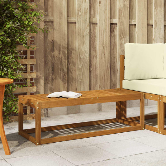 vidaXL Outdoor Stool Bench Natural 115 x 43 x 37 cm Solid Acacia Wood