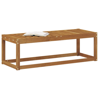 vidaXL Outdoor Stool Bench Natural 115 x 43 x 37 cm Solid Acacia Wood