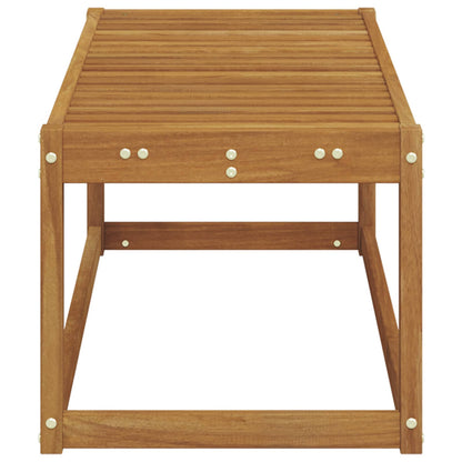 vidaXL Outdoor Stool Bench Natural 115 x 43 x 37 cm Solid Acacia Wood