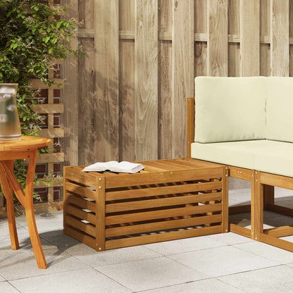 vidaXL Outdoor Stool Bench Natural 79 x 43 x 37 cm Solid Acacia Wood