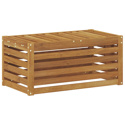vidaXL Outdoor Stool Bench Natural 79 x 43 x 37 cm Solid Acacia Wood