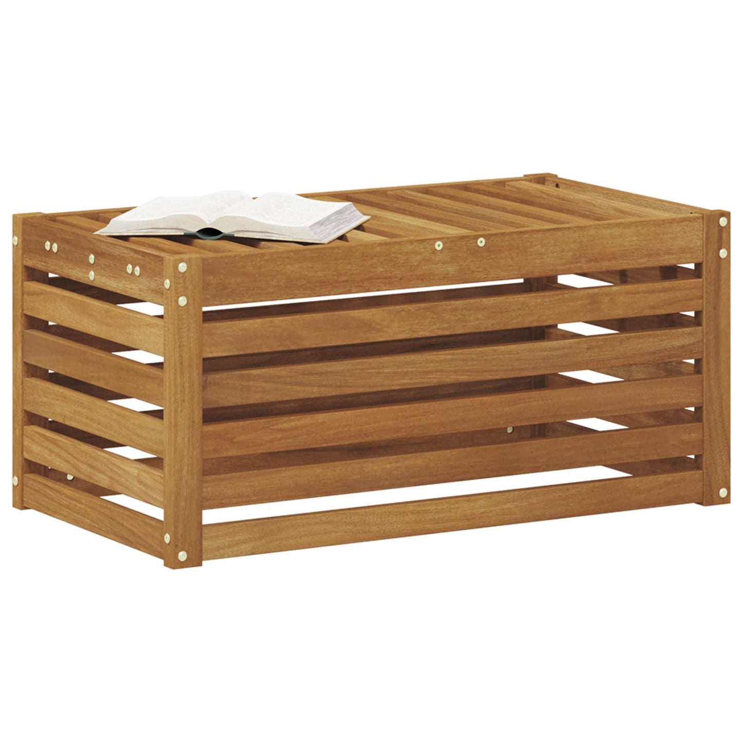 vidaXL Outdoor Stool Bench Natural 79 x 43 x 37 cm Solid Acacia Wood
