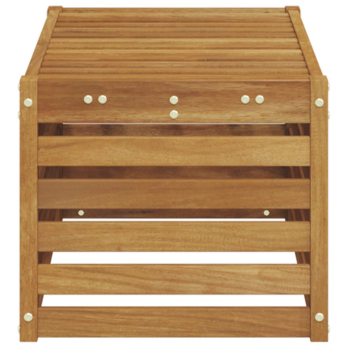 vidaXL Outdoor Stool Bench Natural 79 x 43 x 37 cm Solid Acacia Wood