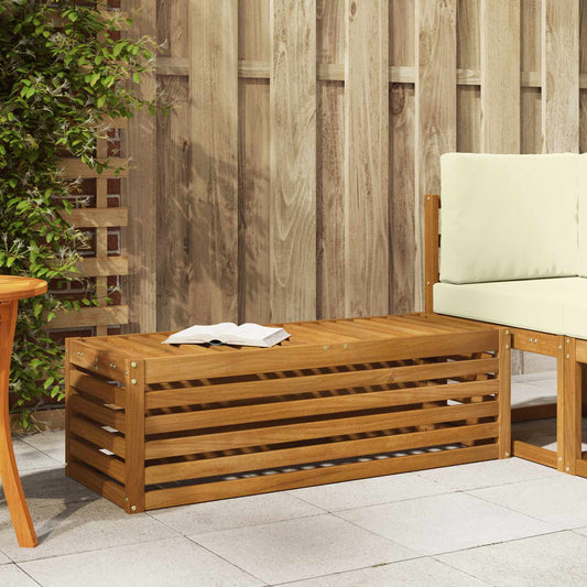 vidaXL Outdoor Stool Bench Natural 115 x 43 x 37 cm Solid Acacia Wood
