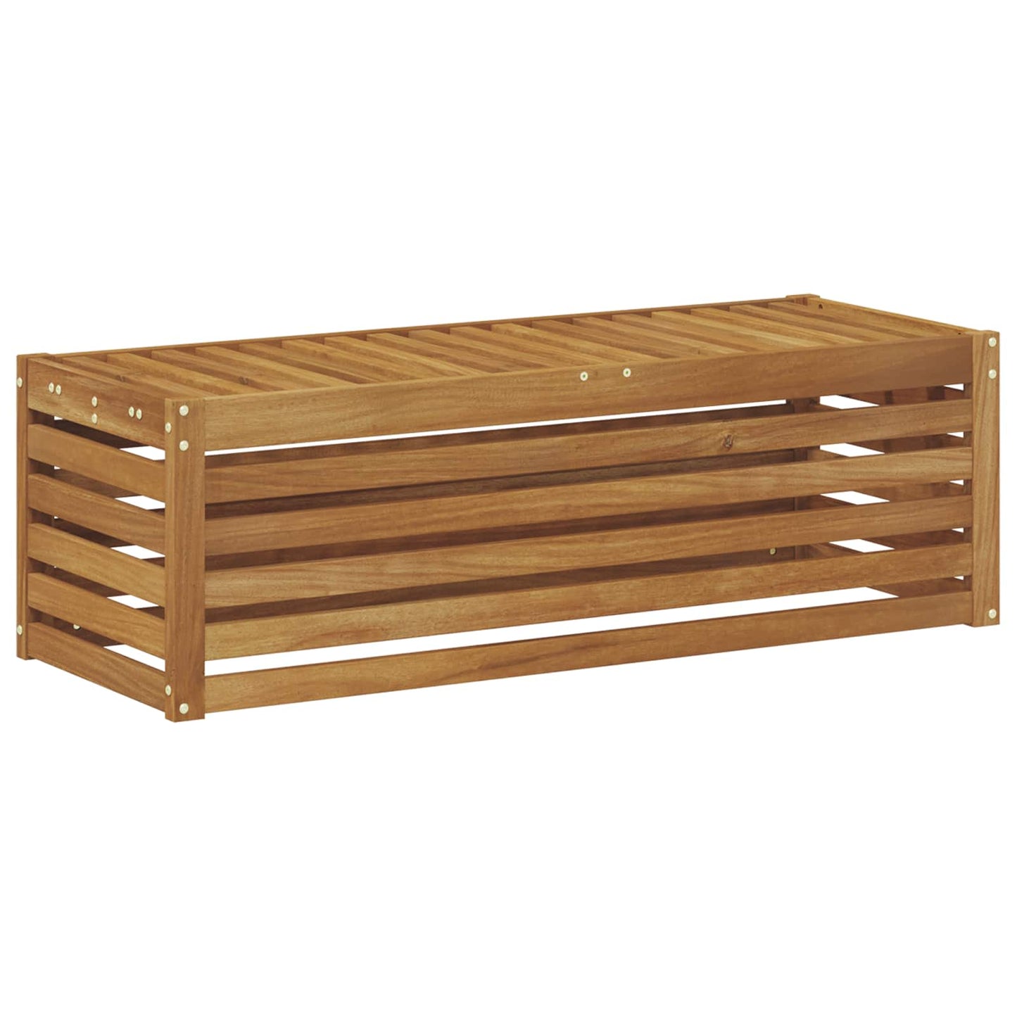 vidaXL Outdoor Stool Bench Solid Acacia Wood Natural 115 x 43 x 37 cm