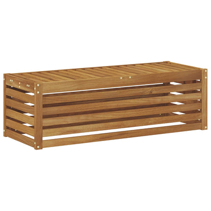 vidaXL Outdoor Stool Bench Solid Acacia Wood Natural 115 x 43 x 37 cm