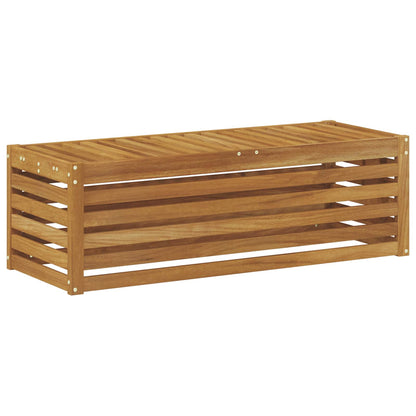 vidaXL Outdoor Stool Bench Solid Acacia Wood Natural 115 x 43 x 37 cm