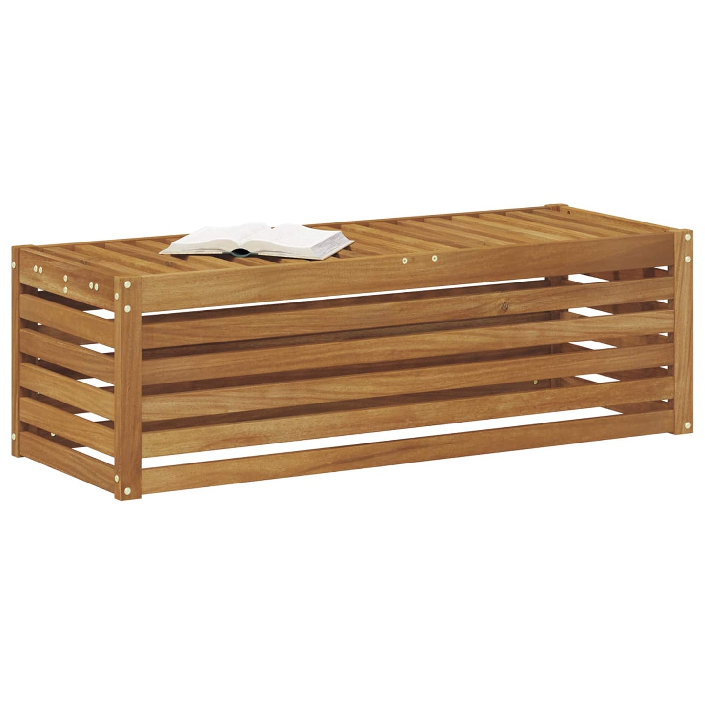 vidaXL Outdoor Stool Bench Solid Acacia Wood Natural 115 x 43 x 37 cm