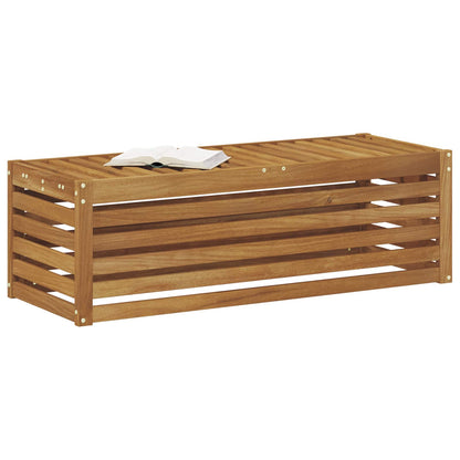 vidaXL Outdoor Stool Bench Solid Acacia Wood Natural 115 x 43 x 37 cm