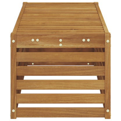 vidaXL Outdoor Stool Bench Solid Acacia Wood Natural 115 x 43 x 37 cm