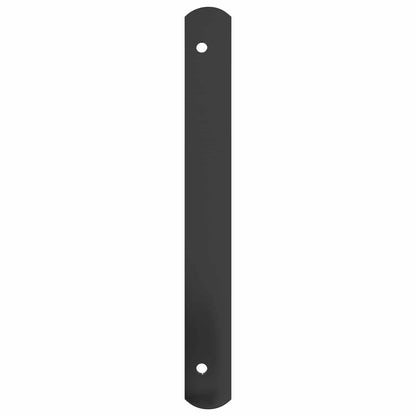 vidaXL Window Grille 76 x 30 cm Powder-Coated Steel Black