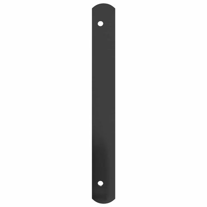 vidaXL Window Grille 115 x 30 cm Powder-Coated Steel Black