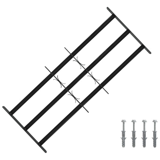 vidaXL Window Security Grille 116 x 45 cm Galvanized Steel
