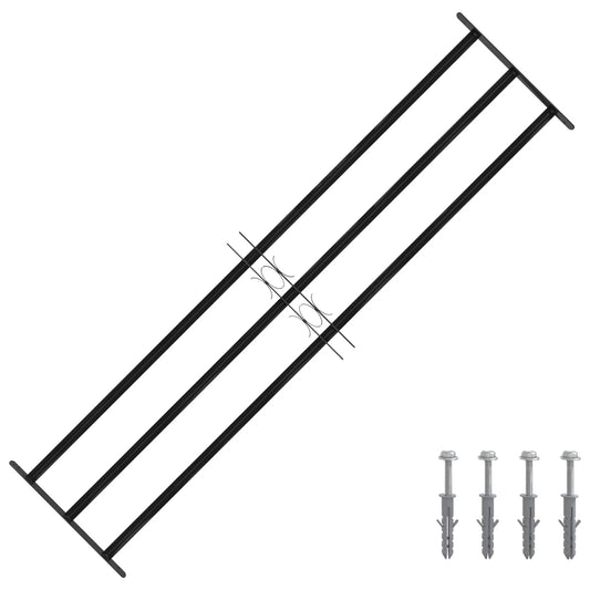 vidaXL Window Security Grille 174 x 45 cm Galvanized Steel
