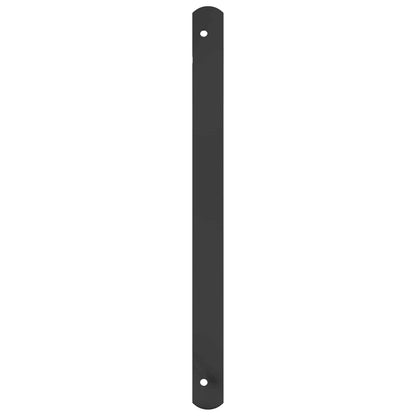 vidaXL Window Grille 174 x 45 cm Powder-Coated Steel Black