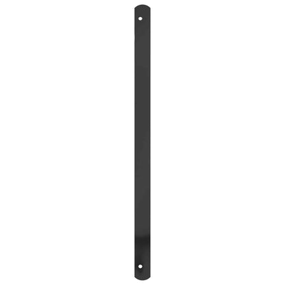 vidaXL Window Grille 75.5 x 60 cm Powder-Coated Steel Black