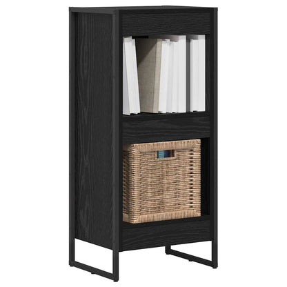 vidaXL Book Cabinet 40 x 30 x 86.5 cm Engineered Wood Black Oak