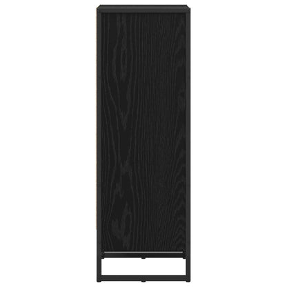 vidaXL Book Cabinet 40 x 30 x 86.5 cm Engineered Wood Black Oak