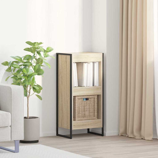 vidaXL Book Cabinet 40 x 30 x 86.5 cm Engineered Wood Sonoma