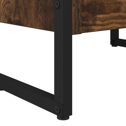 vidaXL Book Cabinet Smoke Oak 40 x 30 x 86.5 cm Engineered Wood