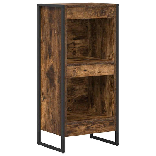 vidaXL Book Cabinet 40 x 30 x 86.5 cm Engineered Wood Smoke Oak