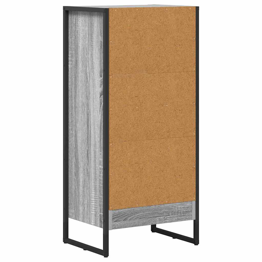 vidaXL Book Cabinet 40 x 30 x 86.5 cm Engineered Wood Grey Sonoma