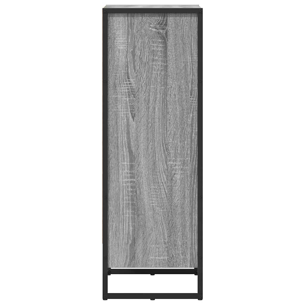vidaXL Book Cabinet 40 x 30 x 86.5 cm Engineered Wood Grey Sonoma