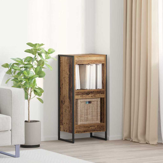 vidaXL Book Cabinet 40 x 30 x 86.5 cm Engineered Wood Old Wood