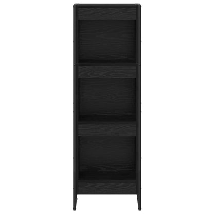 vidaXL Book Cabinet 40 x 30 x 121 cm Engineered Wood Black Oak