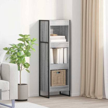 vidaXL Book Cabinet 40 x 30 x 121 cm Engineered Wood Grey Sonoma