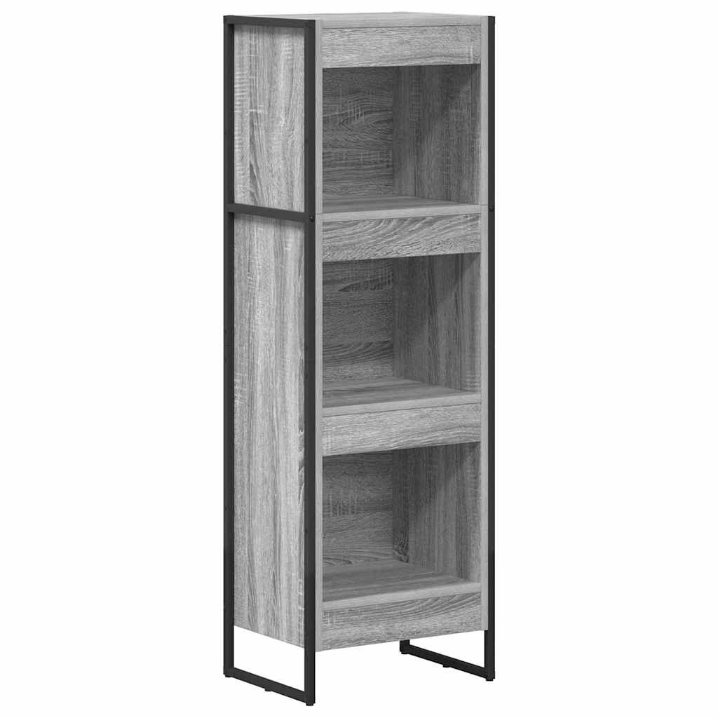vidaXL Book Cabinet 40 x 30 x 121 cm Engineered Wood Grey Sonoma