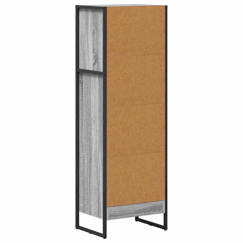 vidaXL Book Cabinet 40 x 30 x 121 cm Engineered Wood Grey Sonoma