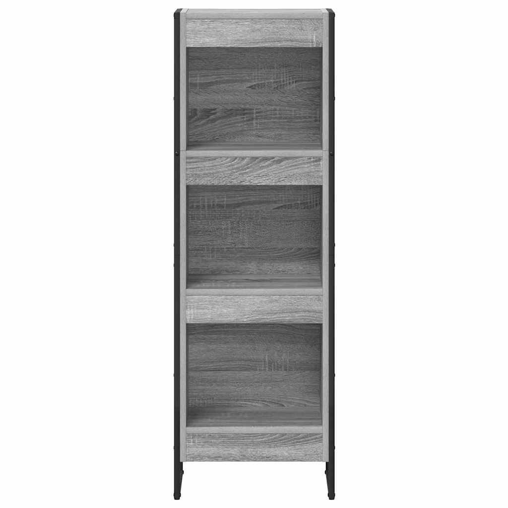 vidaXL Book Cabinet 40 x 30 x 121 cm Engineered Wood Grey Sonoma