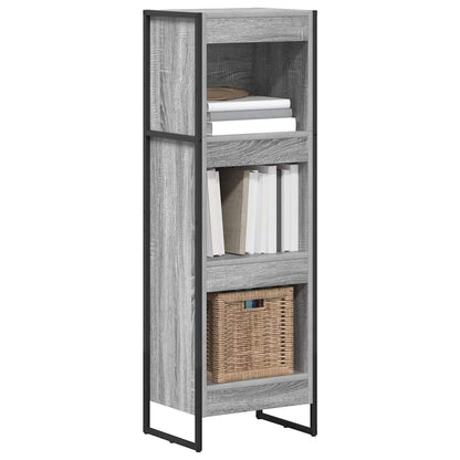 vidaXL Book Cabinet 40 x 30 x 121 cm Engineered Wood Grey Sonoma