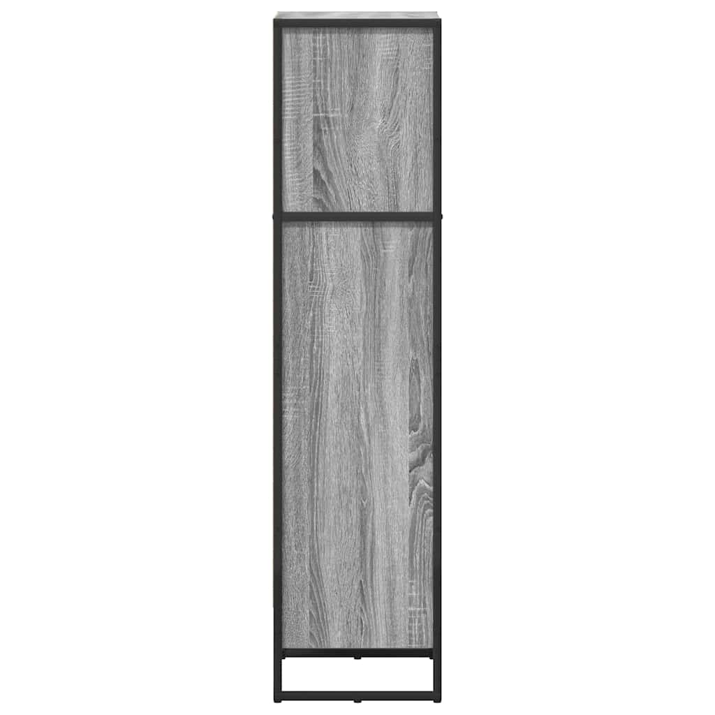 vidaXL Book Cabinet 40 x 30 x 121 cm Engineered Wood Grey Sonoma