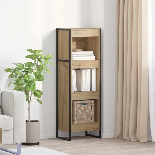 vidaXL Book Cabinet 40 x 30 x 121 cm Engineered Wood Artisian Oak