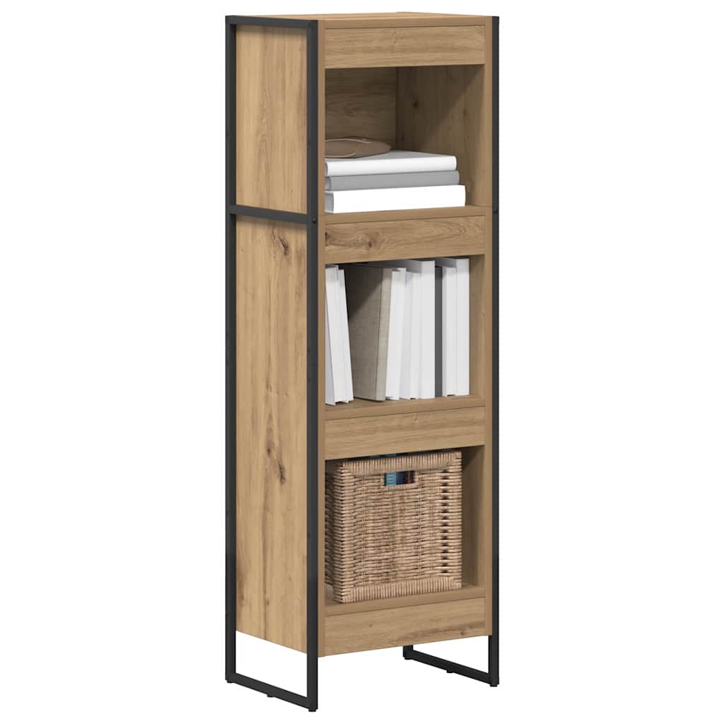 vidaXL Book Cabinet 40 x 30 x 121 cm Engineered Wood Artisian Oak