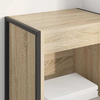 vidaXL Book Cabinet Sonoma 40 x 30 x 155 cm Engineered Wood