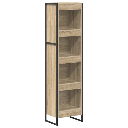 vidaXL Book Cabinet 40 x 30 x 155 cm Engineered Wood Sonoma