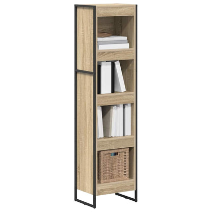 vidaXL Book Cabinet Sonoma 40 x 30 x 155 cm Engineered Wood