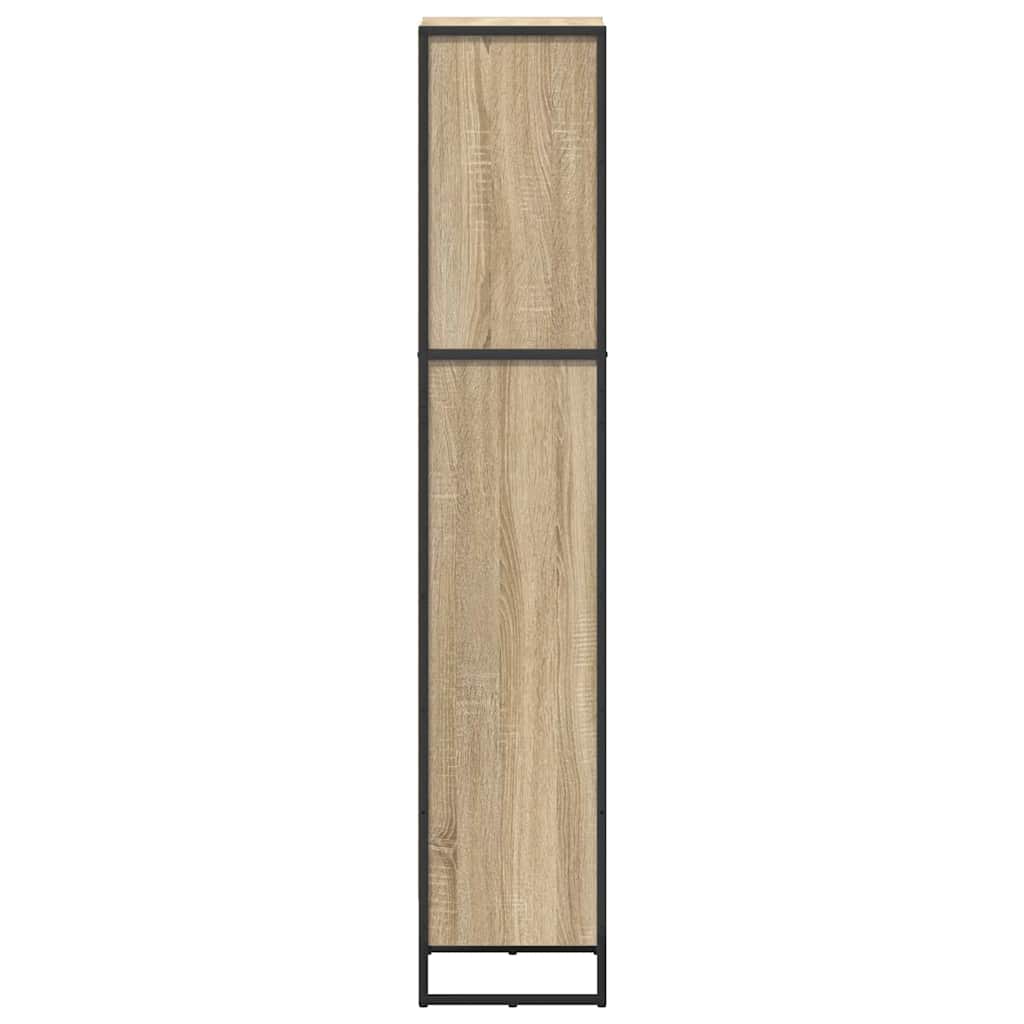 vidaXL Book Cabinet Sonoma 40 x 30 x 155 cm Engineered Wood