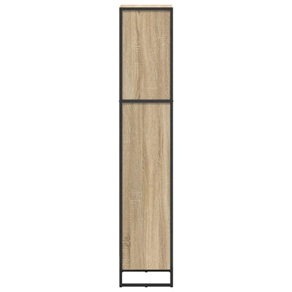 vidaXL Book Cabinet Sonoma 40 x 30 x 155 cm Engineered Wood