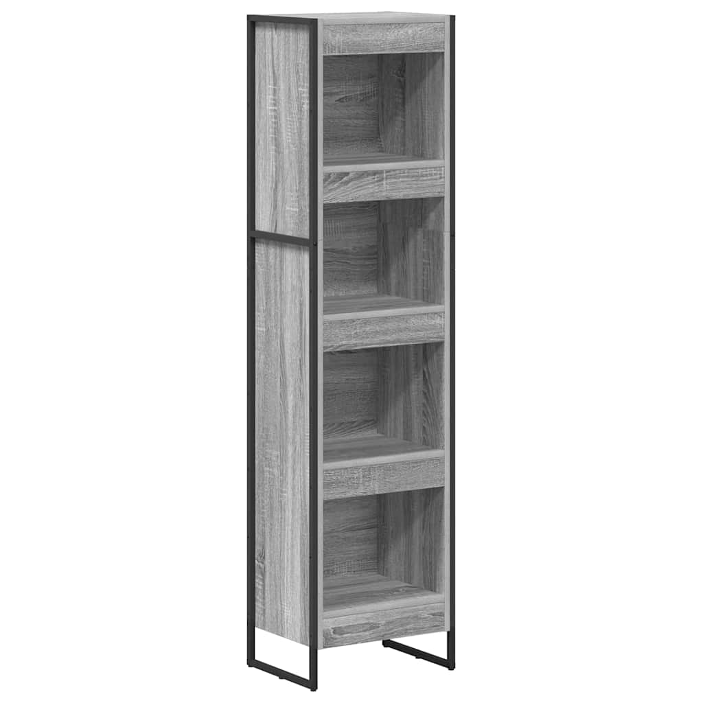 vidaXL Book Cabinet 40 x 30 x 155 cm Engineered Wood Grey Sonoma