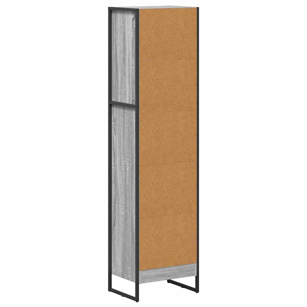 vidaXL Book Cabinet 40 x 30 x 155 cm Engineered Wood Grey Sonoma