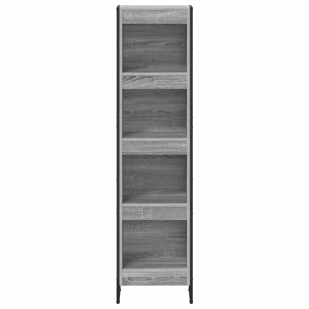 vidaXL Book Cabinet 40 x 30 x 155 cm Engineered Wood Grey Sonoma