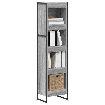 vidaXL Book Cabinet 40 x 30 x 155 cm Engineered Wood Grey Sonoma