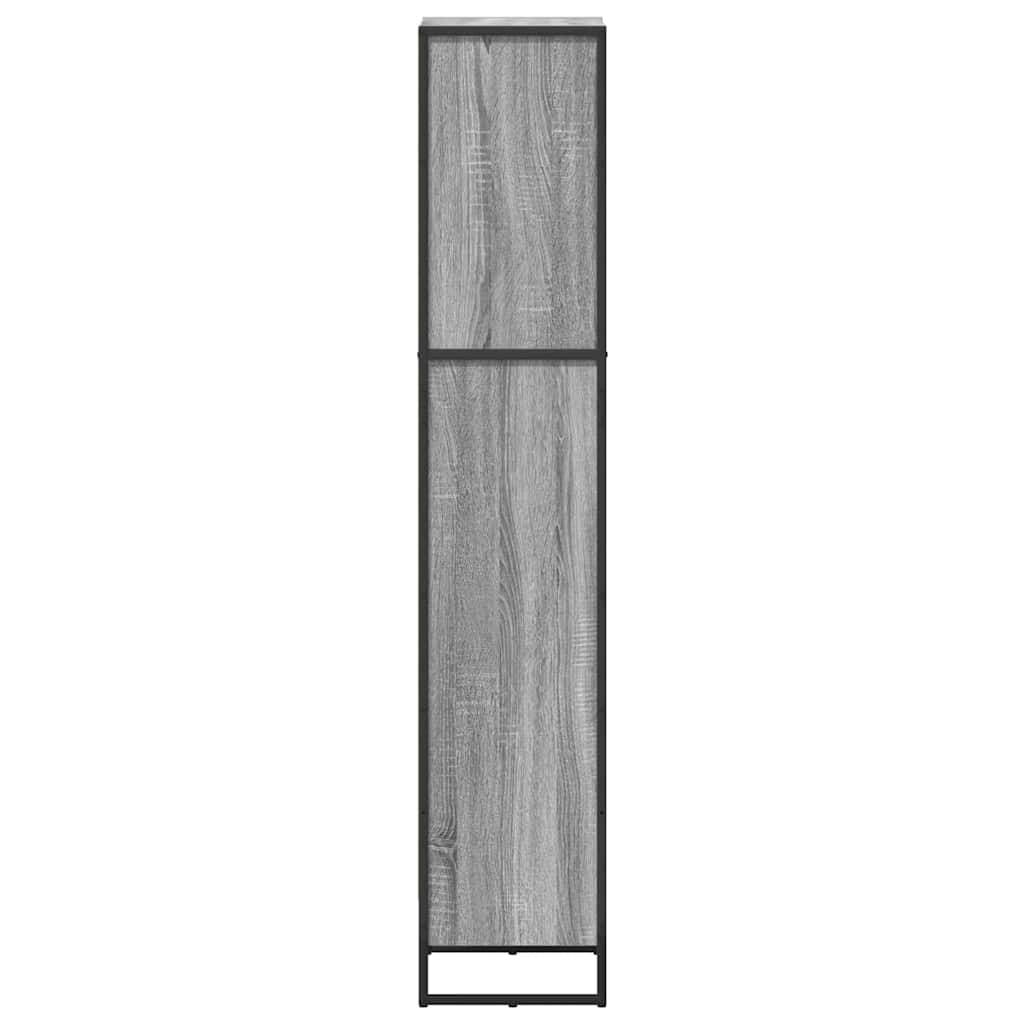 vidaXL Book Cabinet 40 x 30 x 155 cm Engineered Wood Grey Sonoma